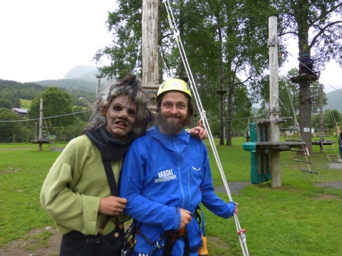 Supervisor and troll at Valldal Activity Park
